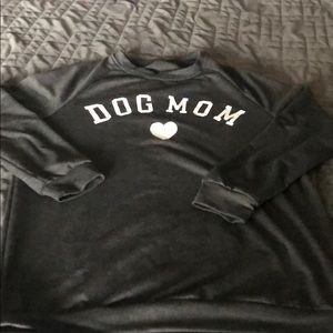 Size small “Dog Mom” thin sweatshirt NWOT